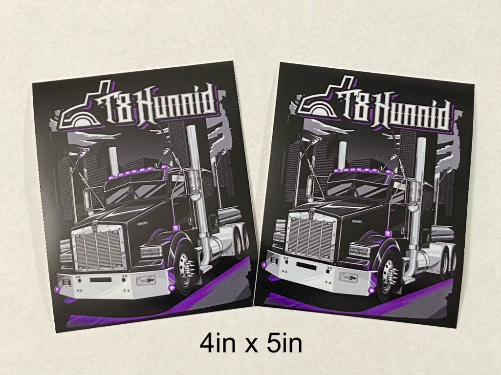 T8HUNNID TRUCK 2 PACK SQUARE DECALS