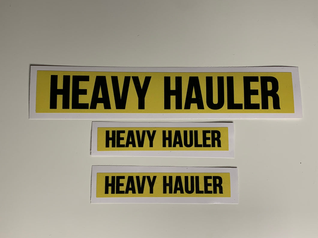 HEAVY HAULER DECALS